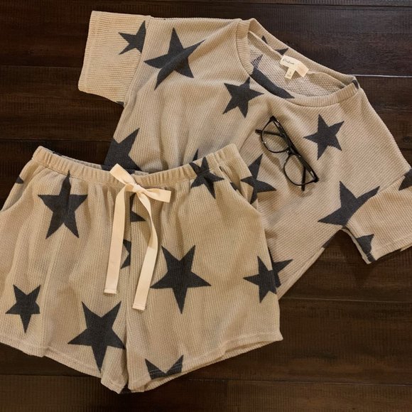 Waffle Knit Star Lounge Set - Picture 5 of 5